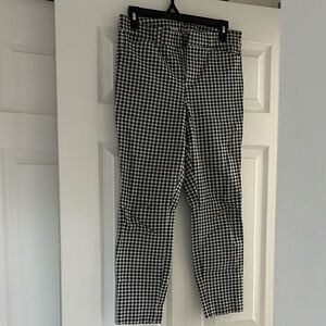 Pixie skinny checkered pants